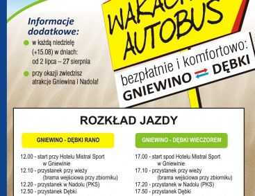 Przystań w Nadolu Wakacyjny autobus