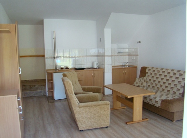 Apartamenty i Pokoje Gościnne Maria Kaleta Apartament nr 1 - pokój wypoczynkowy z aneksem kuchennym
