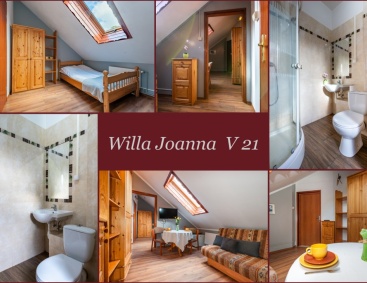Detlafówka Willa Joanna V 21 pokój z aneksem kuchennym, łazienką i sypialnią