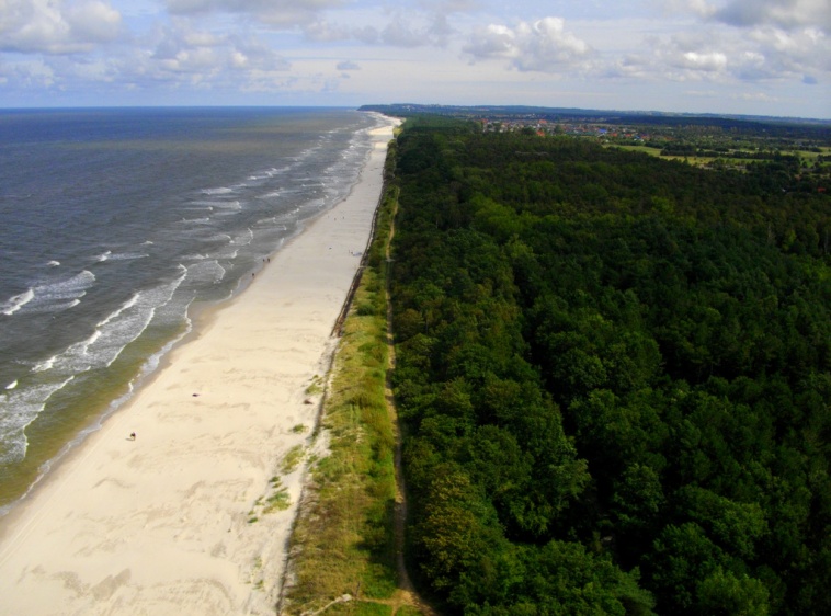 Pokoje Gościnne KNOT PLAŻA Z LOTU  PTAKA