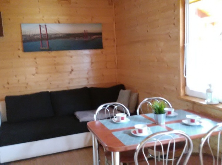 Domki u Reksa Salon z jadalnią