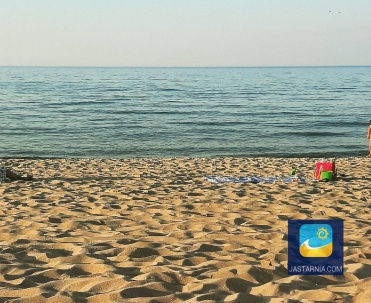 Brzeg morza w Jastarni.