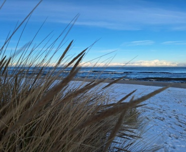Zimowa Jastarnia &ndash; plaża w bieli