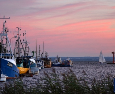 Kutry w porcie w Jastarni